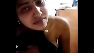 Beautiful indian milf wife video calling with boyfriend